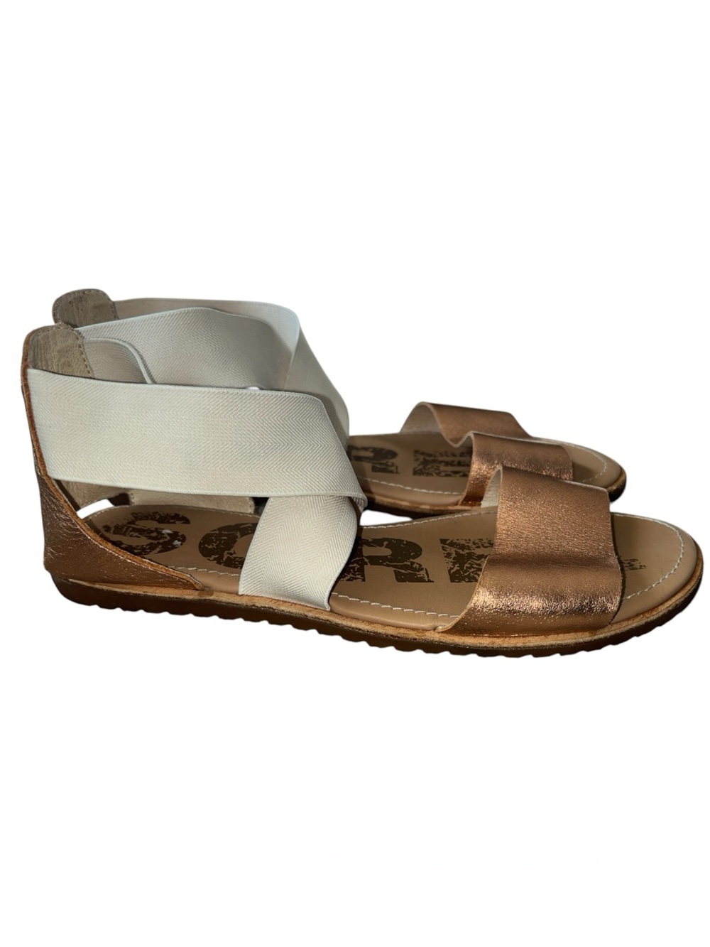 Sorel bronze metallic Ella Sandal 9.5